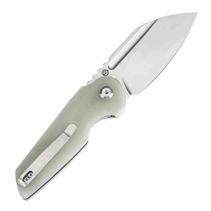 Couteau Tenable Rafe L Jade Lame Sheepfoot Acier 14C28N Manche G10 Liner Lock Clip T1048A2 - Livraison Gratuite