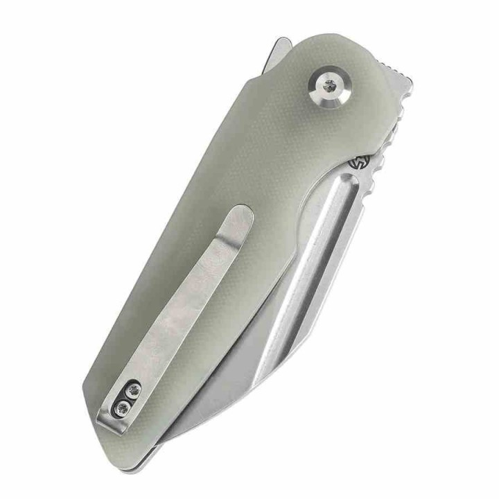 Couteau Tenable Rafe L Jade Lame Sheepfoot Acier 14C28N Manche G10 Liner Lock Clip T1048A2 - Livraison Gratuite
