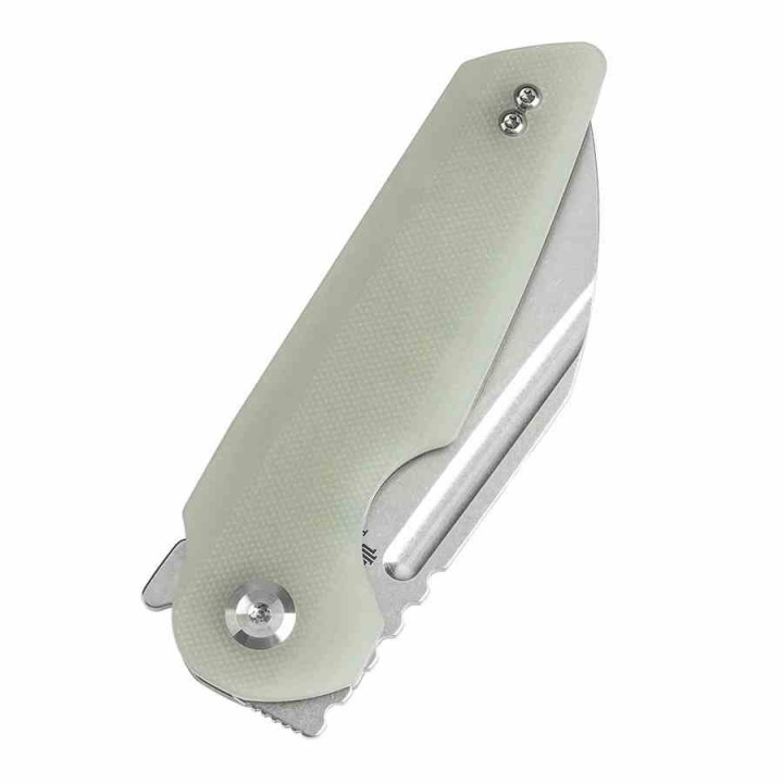 Couteau Tenable Rafe L Jade Lame Sheepfoot Acier 14C28N Manche G10 Liner Lock Clip T1048A2 - Livraison Gratuite