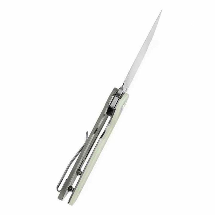 Couteau Tenable Rafe L Jade Lame Sheepfoot Acier 14C28N Manche G10 Liner Lock Clip T1048A2 - Livraison Gratuite