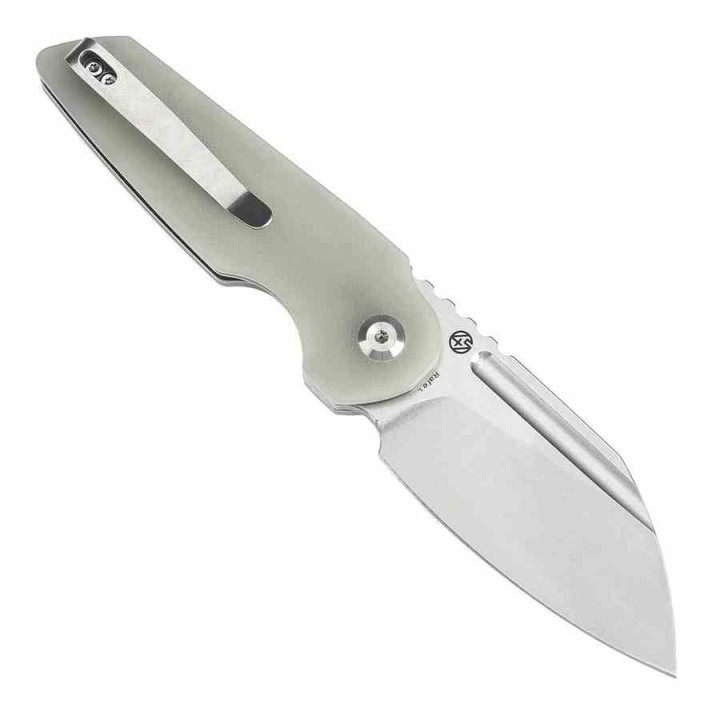 Couteau Tenable Rafe L Jade Lame Sheepfoot Acier 14C28N Manche G10 Liner Lock Clip T1048A2 - Livraison Gratuite