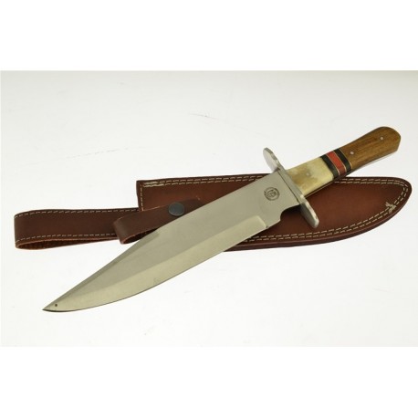 Couteau Frost Cutlery Chipaway Tennessee Acier Carbone/Inox Manche Bois Etui Cuir FCW348NRW - Livraison Gratuite