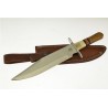 Couteau Frost Cutlery Chipaway Tennessee Acier Carbone/Inox Manche Bois Etui Cuir FCW348NRW - Livraison Gratuite