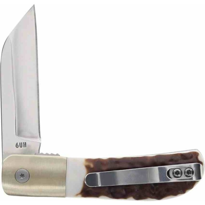 Couteau Schrade Uncle Henry Next Gen 6UH Barlow A/O Lame Acier 7Cr17MoV Manche Staglon SCH1205107 - Livraison Gratuite