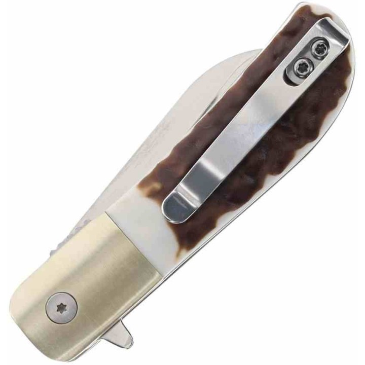 Couteau Schrade Uncle Henry Next Gen 6UH Barlow A/O Lame Acier 7Cr17MoV Manche Staglon SCH1205107 - Livraison Gratuite