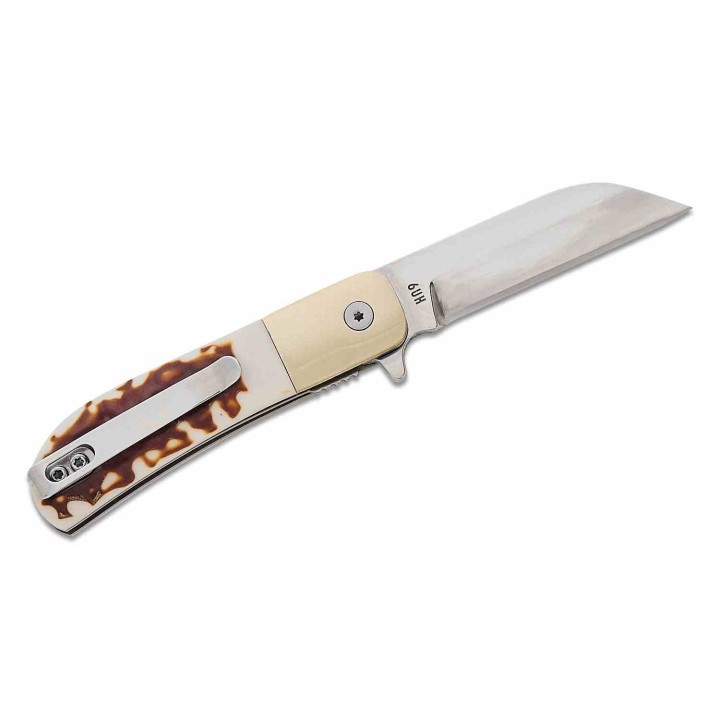 Couteau Schrade Uncle Henry Next Gen 6UH Barlow A/O Lame Acier 7Cr17MoV Manche Staglon SCH1205107 - Livraison Gratuite