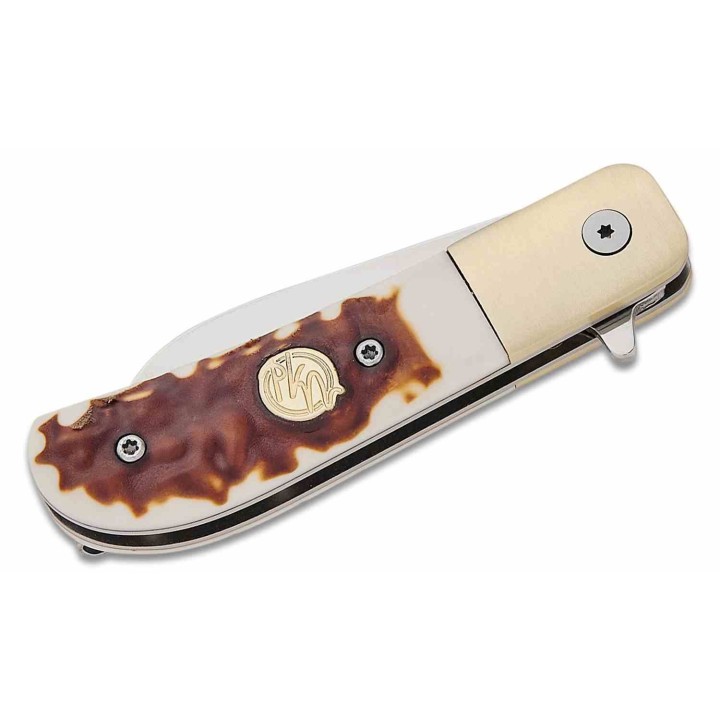 Couteau Schrade Uncle Henry Next Gen 6UH Barlow A/O Lame Acier 7Cr17MoV Manche Staglon SCH1205107 - Livraison Gratuite