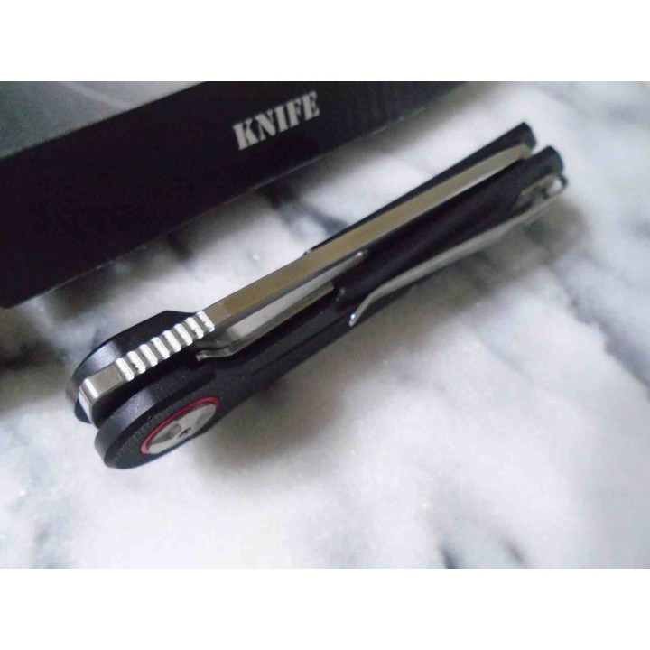 Couteau Elite Tactical Tanto Reverse Lame Acier D2 Manche G10 Linerlock IKBS Clip ETFDR004BBL Livraison Gratuite