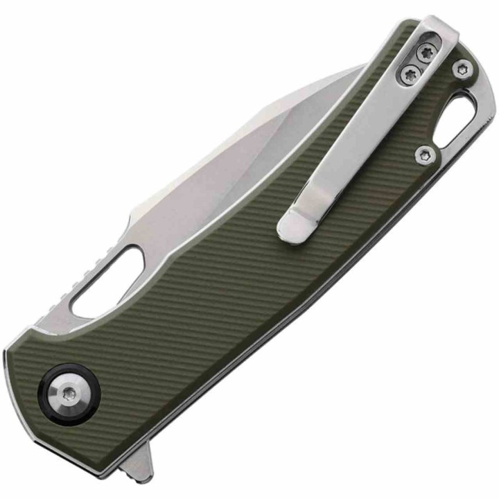 Couteau CobraTec Wolverine Green Lame Acier D2 Serr Manche G-10 IKBS Clip Linerlock CBTWLVRNSOD - Livraison Gratuite