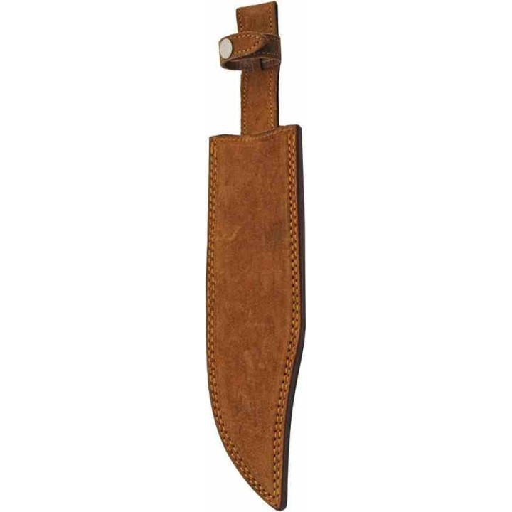 Couteau Bowie Rite Edge Forgé Lame Acier Carbone 1045 Manche Bois Etui Cuir PA4463 - Livraison Gratuite