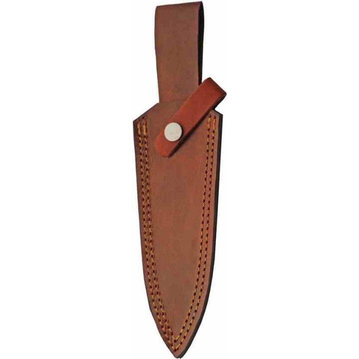 Couteau Dague Manta Hunter Lame Forgée Acier 1045 Manche Bois Etui Cuir PA4460 - Livraison Gratuite