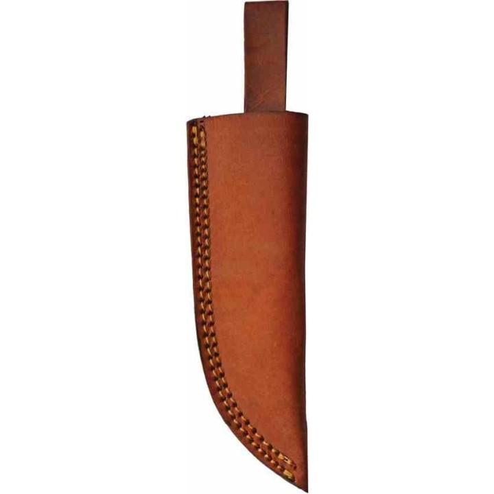 Couteau Skinner Forged Pitch Lame Forgée Acier 1045 Manche Bois Etui Cuir PA4459 - Livraison Gratuite