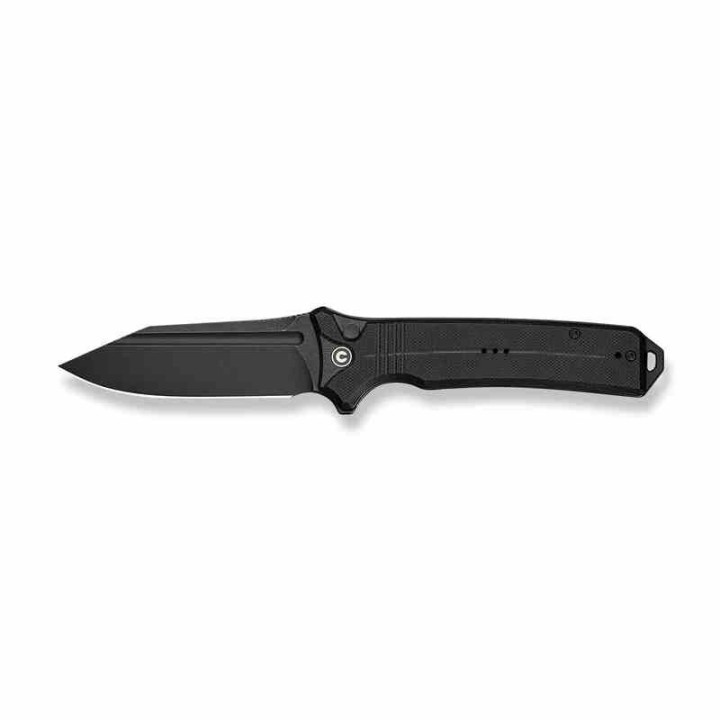 Couteau Pliant CIVIVI Neurohaptic Black Manche G10 Lame Acier Nitro-V IKBS Button Lock Clip CIVC230801 - Livraison Gratuite