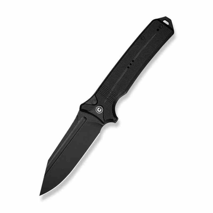 Couteau Pliant CIVIVI Neurohaptic Black Manche G10 Lame Acier Nitro-V IKBS Button Lock Clip CIVC230801 - Livraison Gratuite