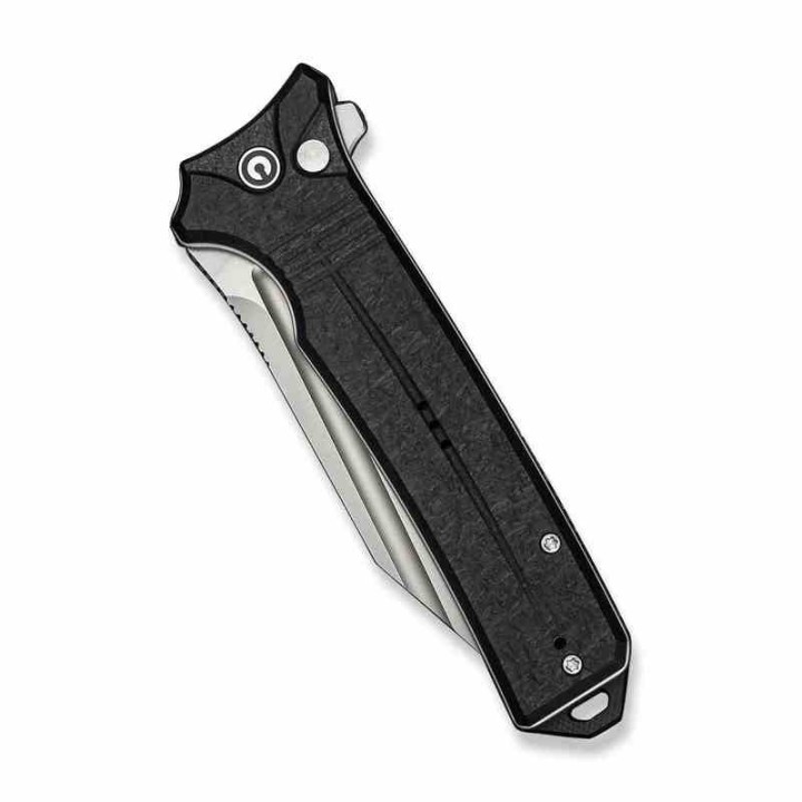 Couteau Pliant CIVIVI Neurohaptic Black Manche G10 Lame Acier Nitro-V IKBS Button Lock Clip CIVC230802 - Livraison Gratuite