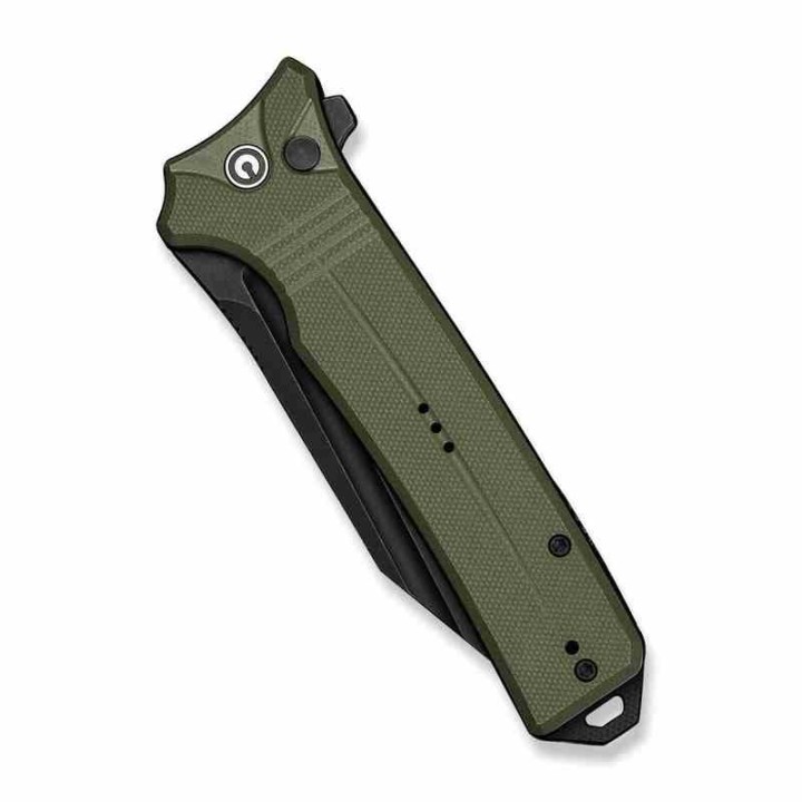 Couteau Pliant CIVIVI Neurohaptic OD Green Manche G10 Lame Acier Nitro-V IKBS Button Lock Clip CIVC230803 - Livraison Gratuite