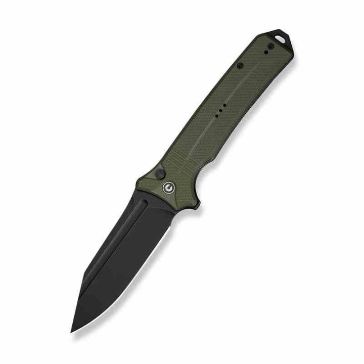Couteau Pliant CIVIVI Neurohaptic OD Green Manche G10 Lame Acier Nitro-V IKBS Button Lock Clip CIVC230803 - Livraison Gratuite