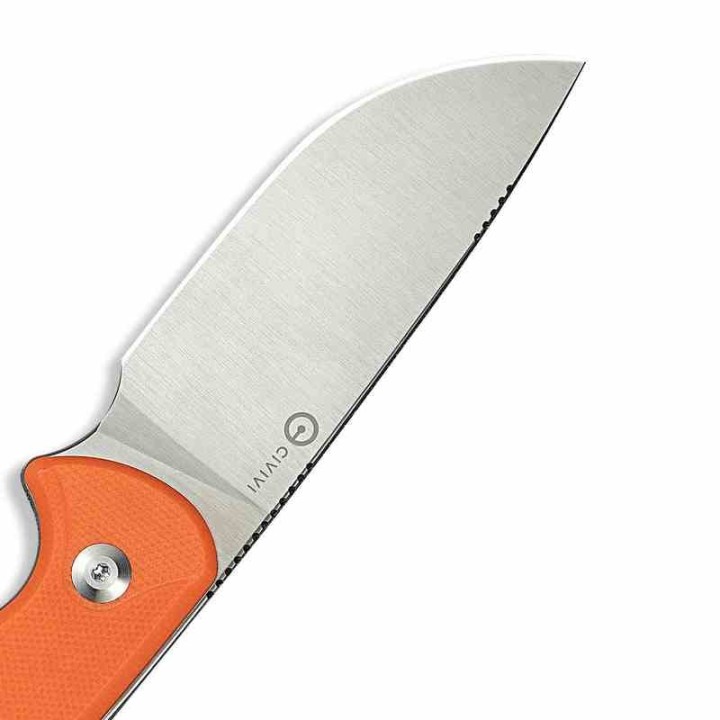 Couteau CIVIVI Timberbark Orange Manche G10 Lame Acier 14C28N Etui Kydex CIVC230942 - Livraison Gratuite
