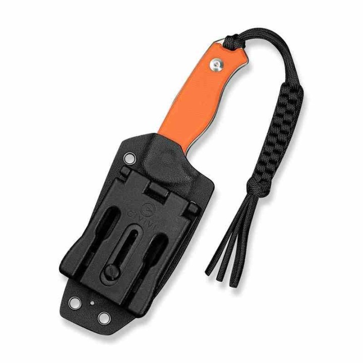 Couteau CIVIVI Timberbark Orange Manche G10 Lame Acier 14C28N Etui Kydex CIVC230942 - Livraison Gratuite
