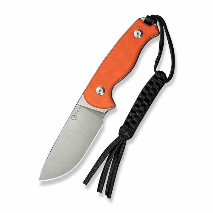 Couteau CIVIVI Timberbark Orange Manche G10 Lame Acier 14C28N Etui Kydex CIVC230942 - Livraison Gratuite