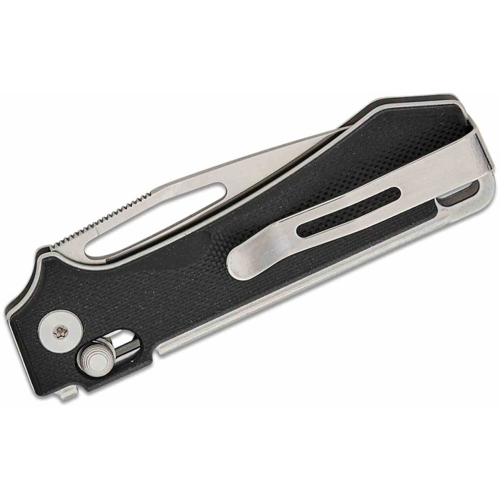 Couteau Real Steel Vis Black Lame Acier 12C27N Manche G10 Crossbar Lock IKBS RS8051BS - Livraison Gratuite