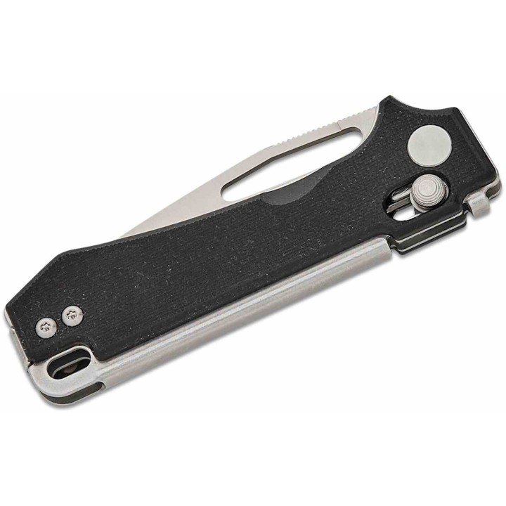 Couteau Real Steel Vis Black Lame Acier 12C27N Manche G10 Crossbar Lock IKBS RS8051BS - Livraison Gratuite