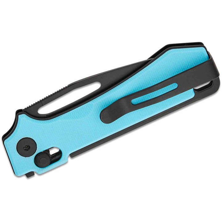Couteau Real Steel Vis Blue Lame Acier 12C27N Manche G10 Crossbar Lock IKBS RS8051BB - Livraison Gratuite