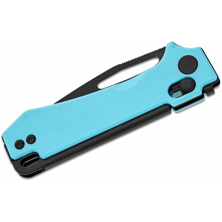 Couteau Real Steel Vis Blue Lame Acier 12C27N Manche G10 Crossbar Lock IKBS RS8051BB - Livraison Gratuite