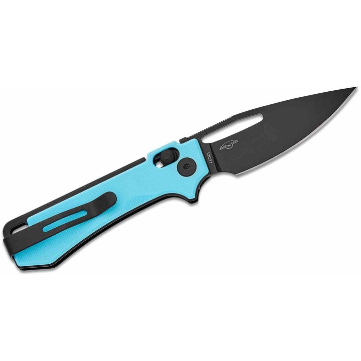 Couteau Real Steel Vis Blue Lame Acier 12C27N Manche G10 Crossbar Lock IKBS RS8051BB - Livraison Gratuite