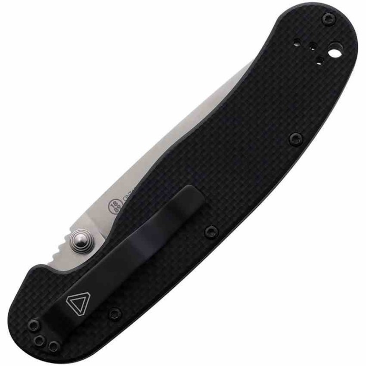 Couteau Ontario RAT Model 1.5 Lame CPM MagnaCut Manche G-10 Noir Linerlock Clip ON8880 - Livraison Gratuite