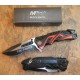 Couteau de Pompier Fire Fighter Acier 440 Serrated Manche Alu Cutter Brise Vitres MTA865FD - Livraison Gratuite