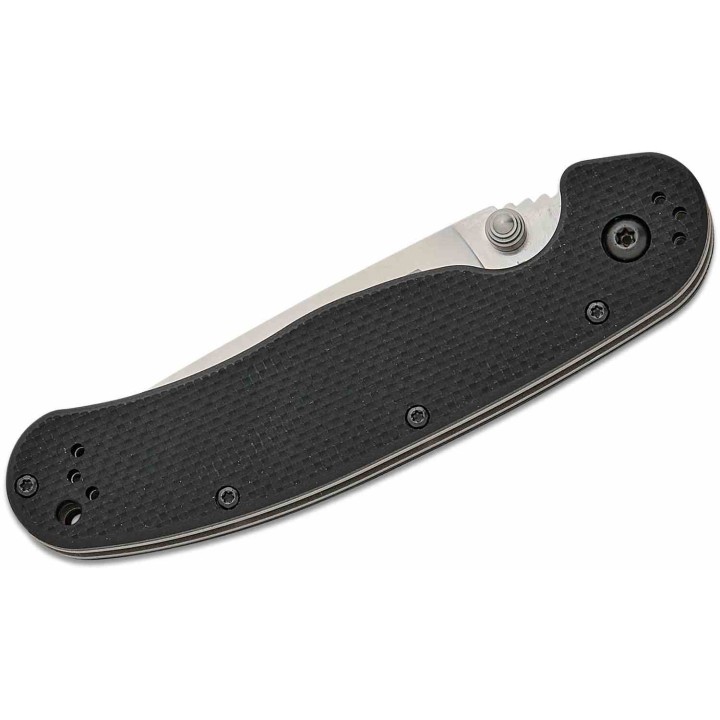 Couteau Ontario RAT Model 1.5 Lame CPM MagnaCut Manche G-10 Noir Linerlock Clip ON8880 - Livraison Gratuite