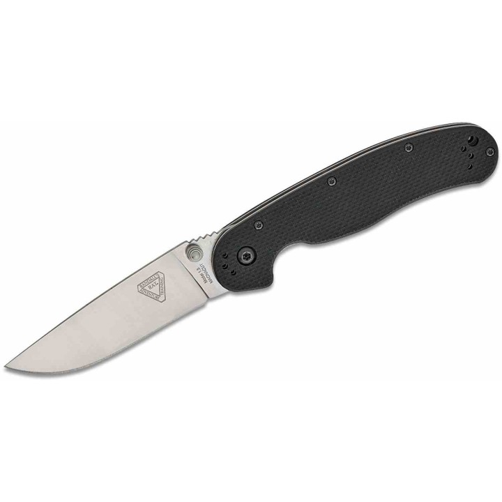 Couteau Ontario RAT Model 1.5 Lame CPM MagnaCut Manche G-10 Noir Linerlock Clip ON8880 - Livraison Gratuite