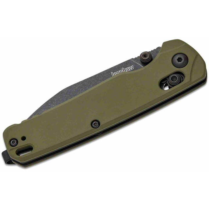 Couteau Kershaw Bel Air OD Green Lame CPM MagnaCut Blk Manche Alu DuraLock KVT USA KS6105OLBW - Livraison Gratuite