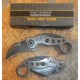 Couteau Karambit Tac Force Black Stonewash A/O Acier 440 Manche Acier Stonewash TF578SW - Livraison Gratuite