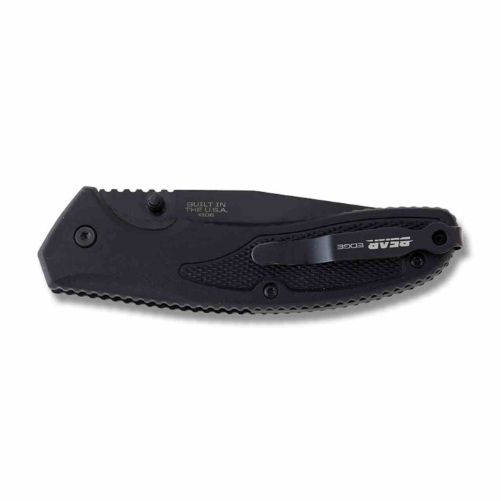 Couteau Bear Edge Brisk A/O Lame Acier 440 Manche G-10 Linerlock Clip USA BC61106 - Livraison Gratuite