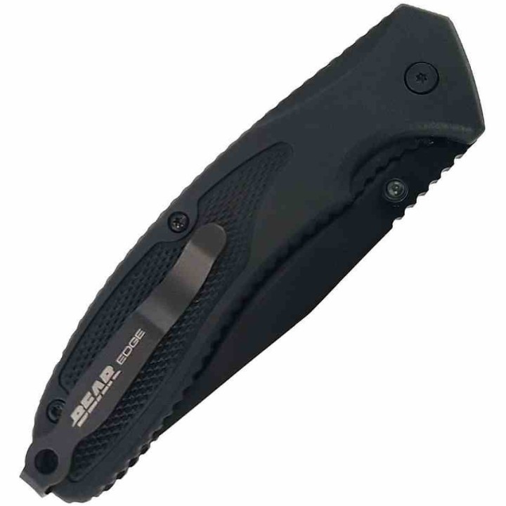 Couteau Bear Edge Brisk A/O Lame Acier 440 Manche G-10 Linerlock Clip USA BC61106 - Livraison Gratuite