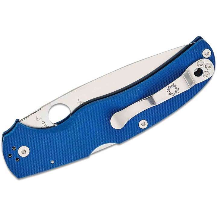 Couteau Spyderco Native Chief Lame Acier CPM-SPY27 Manche G10 Lockback Made USA SC244GPCBL - Livraison Gratuite 