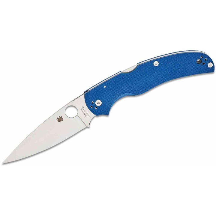 Couteau Spyderco Native Chief Lame Acier CPM-SPY27 Manche G10 Lockback Made USA SC244GPCBL - Livraison Gratuite 