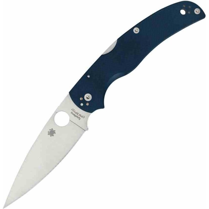Couteau Spyderco Native Chief Lame Acier CPM-SPY27 Manche G10 Lockback Made USA SC244GPCBL - Livraison Gratuite 