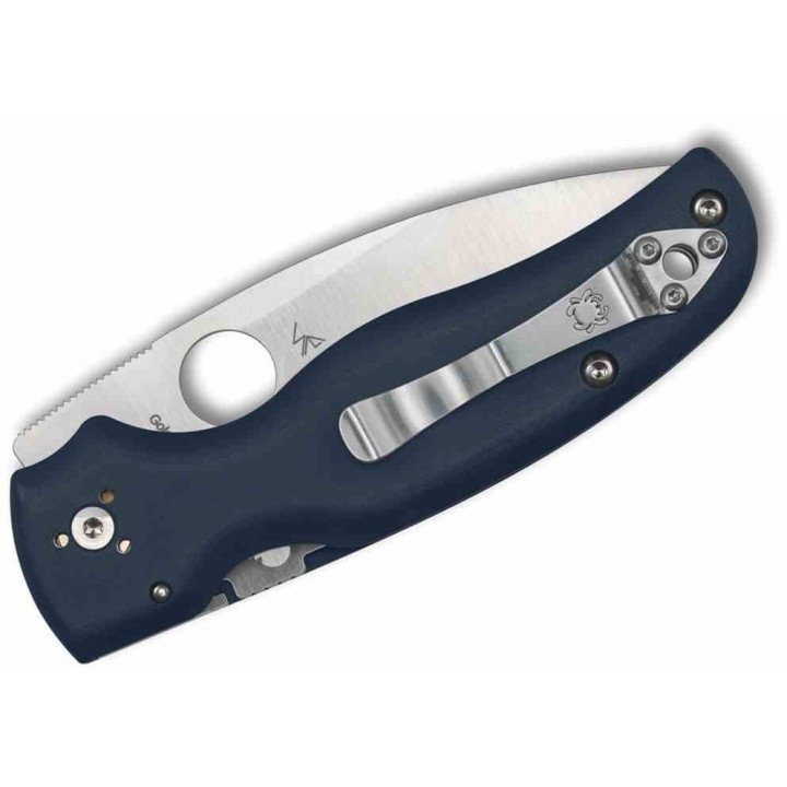 Couteau Spyderco Shaman Lame Acier CPM-SPY27 Manche G10 Clip Compression Lock USA SC229GPCBL - Livraison Gratuite