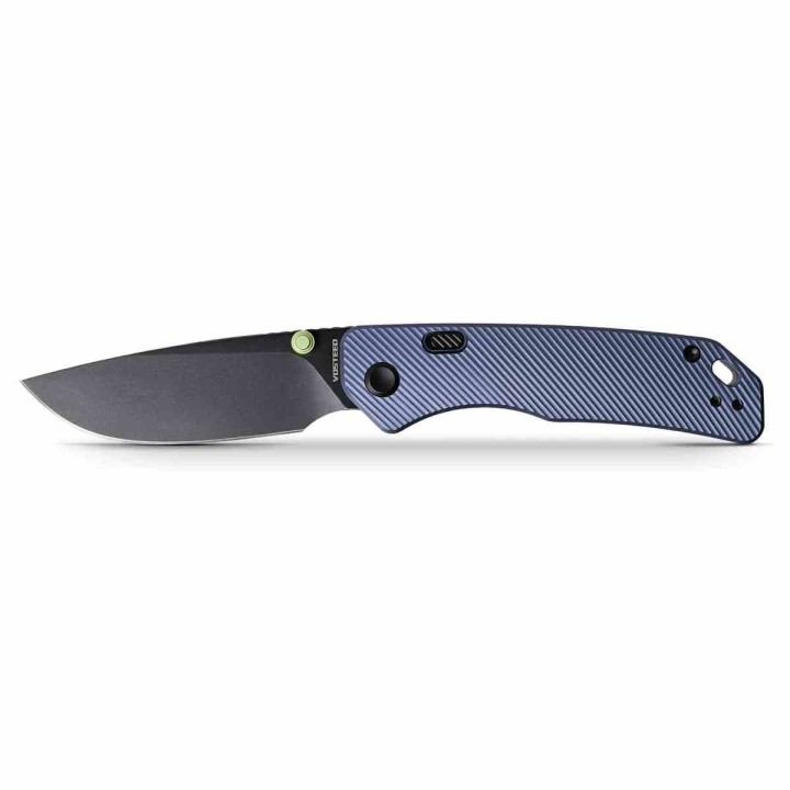 Couteau Vosteed Marten Purple Lame Acier 154CM Manche Aluminium IKBS Clip Top-Liner VOSA1603 - Livraison Gratuite 