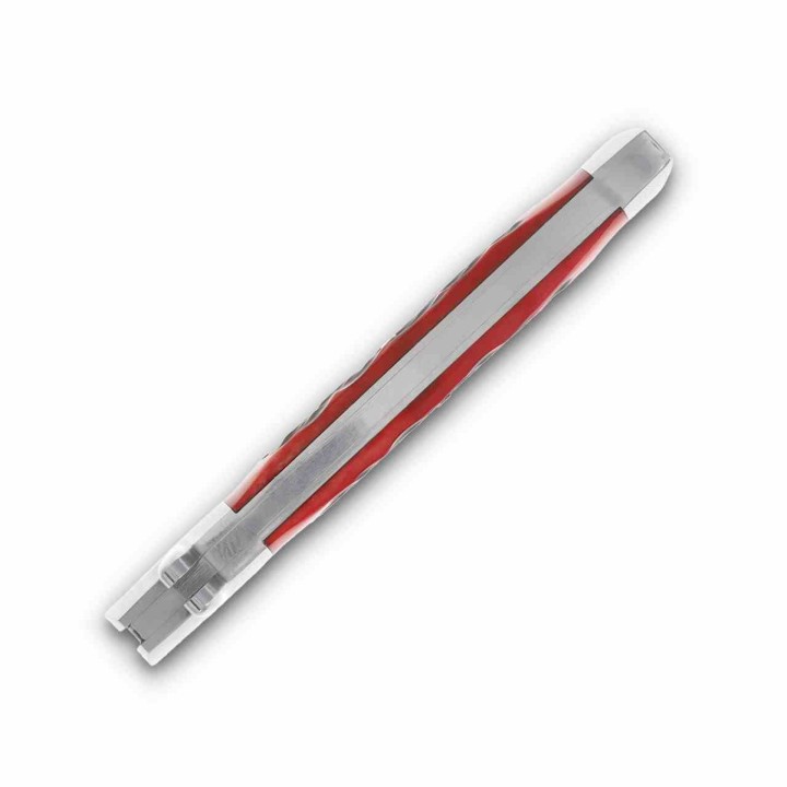 Couteau Rough Ryder Reserve Bowtie Fishtail Clip Point Lame Acier D2 Manche Os Rouge RRR052 - Livraison Gratuite
