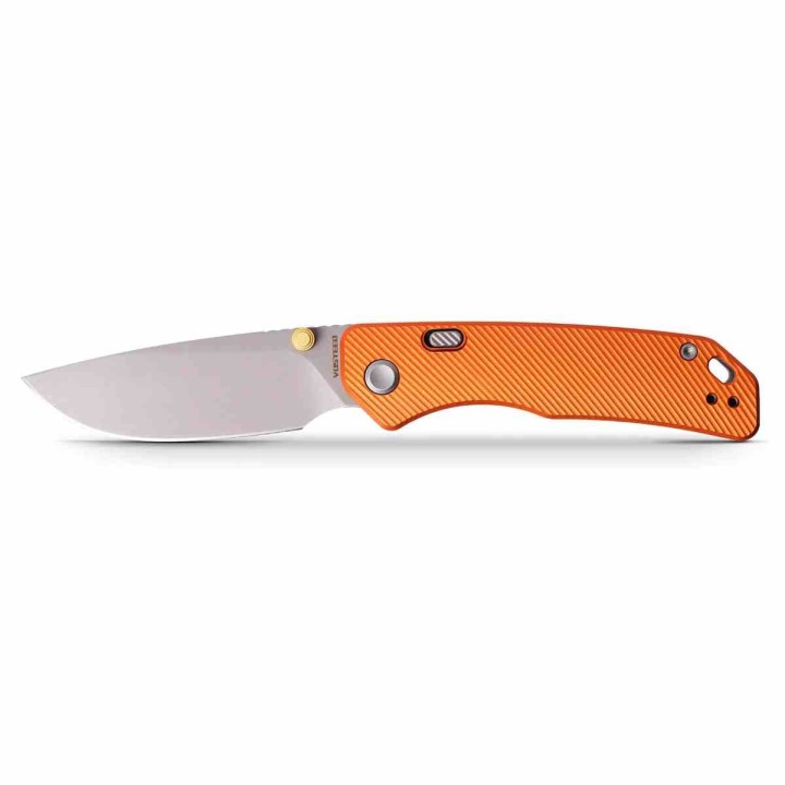 Couteau Vosteed Marten Orange Lame Acier 154CM Manche Aluminium IKBS Clip Top-Liner VOSA1604 - Livraison Gratuite