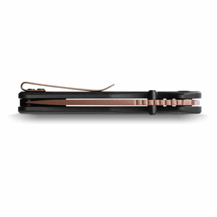 Couteau Vosteed Marten Black Lame Acier 154CM Manche Aluminium IKBS Clip Top-Liner VOSA1605 - Livraison Gratuite