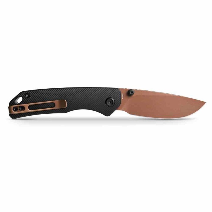 Couteau Vosteed Marten Black Lame Acier 154CM Manche Aluminium IKBS Clip Top-Liner VOSA1605 - Livraison Gratuite