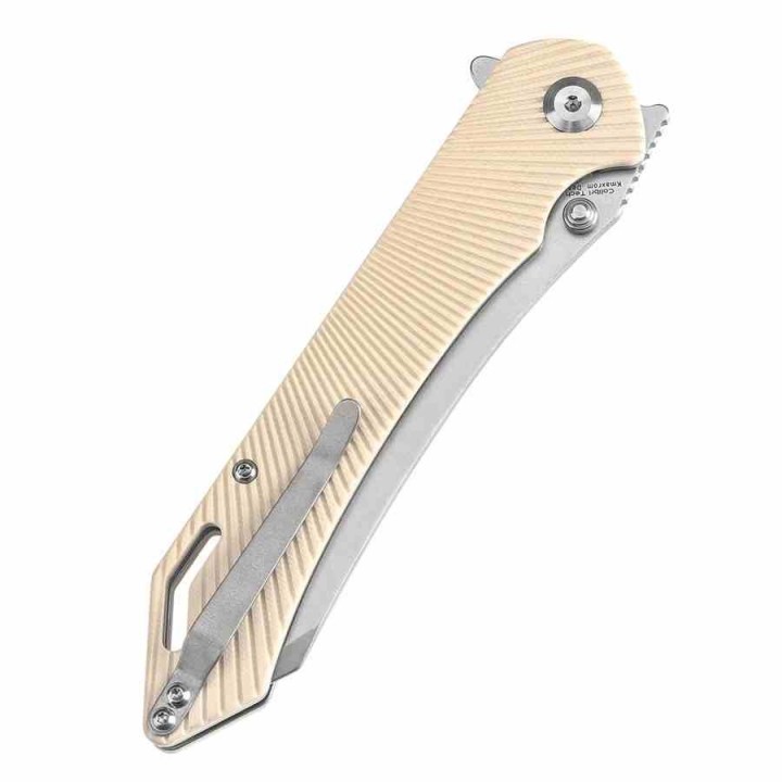 Couteau Tenable Colibri Tech White Manche G10 Lame Acier Nitro V Linerlock Clip T1060A4 - Livraison Gratuite