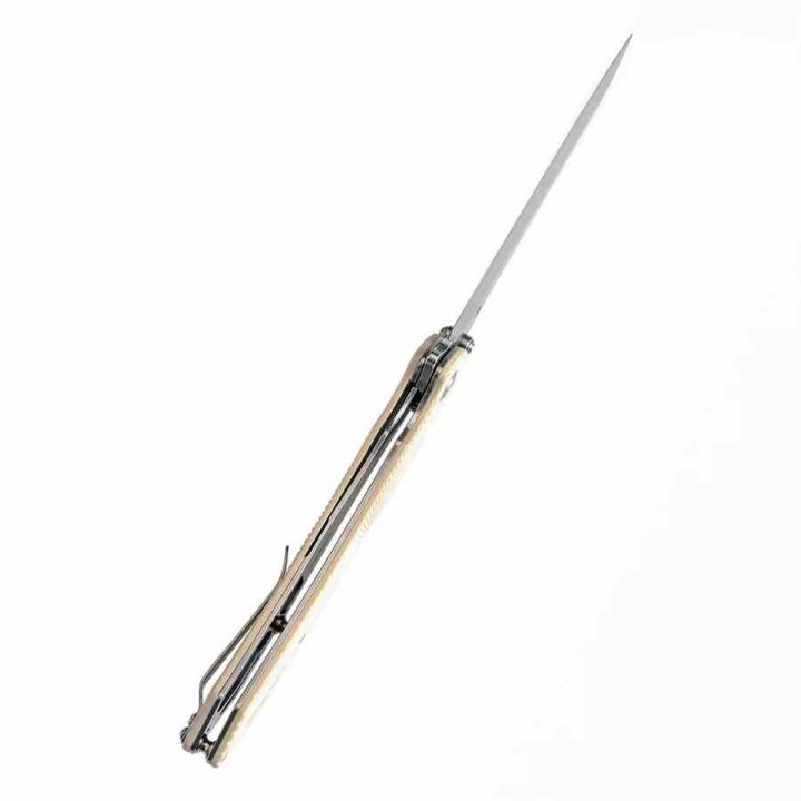 Couteau Tenable Colibri Tech White Manche G10 Lame Acier Nitro V Linerlock Clip T1060A4 - Livraison Gratuite