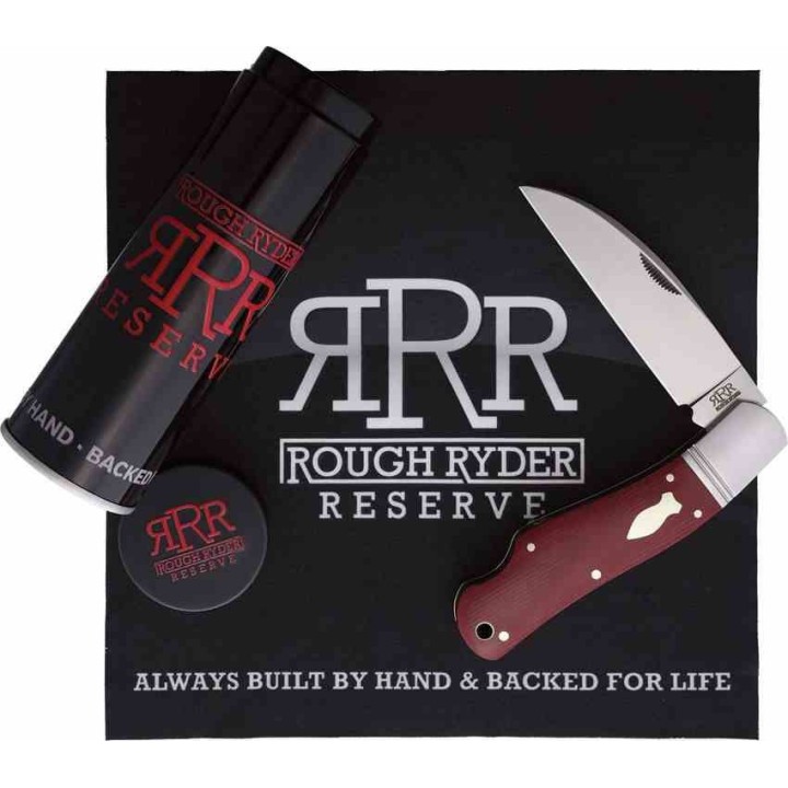 Couteau Rough Ryder Reserve Shapeshifter Lame Acier D2 Manche Micarta Rouge Boite Collector RRR041 - Livraison Gratuite
