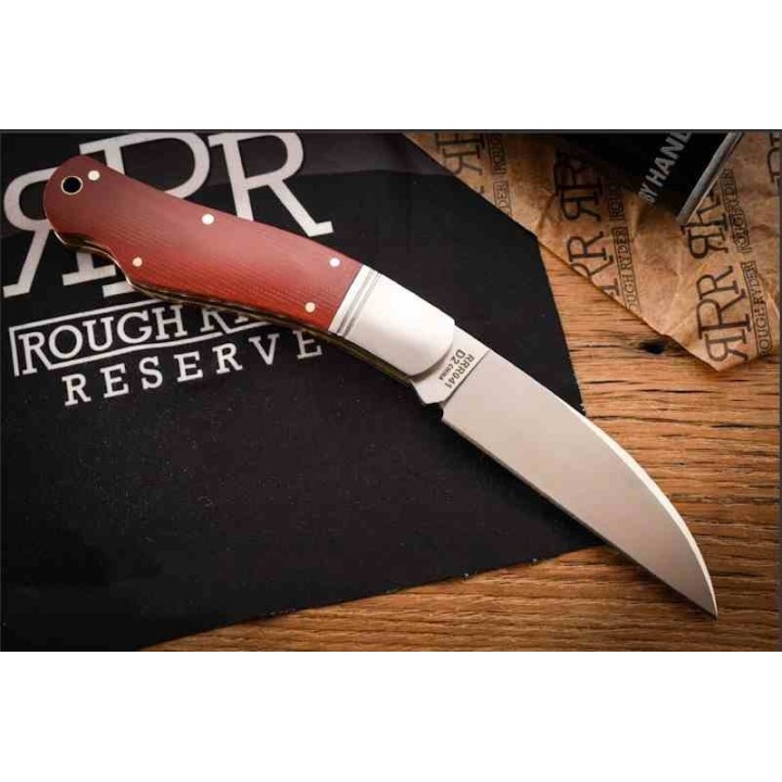 Couteau Rough Ryder Reserve Shapeshifter Lame Acier D2 Manche Micarta Rouge Boite Collector RRR041 - Livraison Gratuite